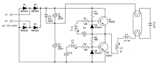 電子鎮流器電路